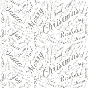 a seamless pattern of merry christmas greetings on a white background