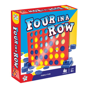 a box for a game called four in a row