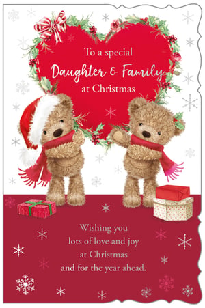 a christmas card wishing you lots of love and joy at christmas and for the year ahead