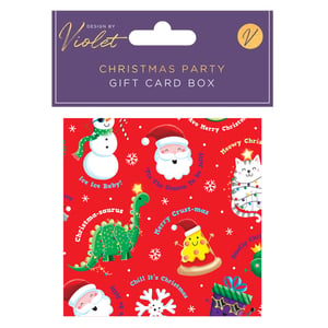 a christmas party gift card box by violet