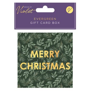 a gift card box that says merry christmas on it