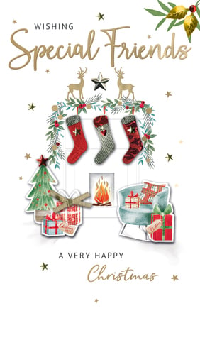 a christmas card wishing special friends a very happy christmas