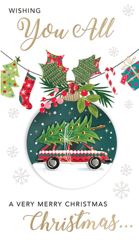 a christmas card wishing you all a very merry christmas
