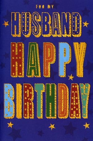 a birthday card for a husband that says ' husband happy birthday '