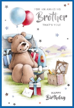 a birthday card for an amazing brother that 's you
