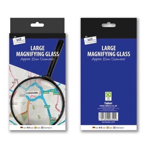two packages of large magnifying glass approx 10cm diameter