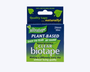 a box of ultratape plant-based clear biotape