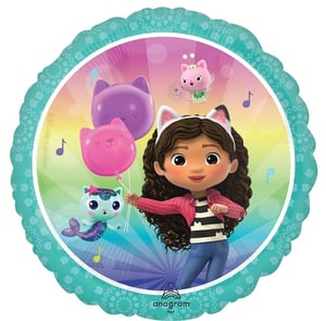 an anagram balloon with a girl holding a pink balloon