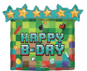 a balloon that says happy b-day on it