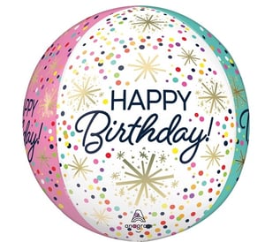 a balloon that says happy birthday on it