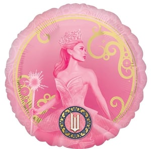 a pink balloon with a picture of a princess on it