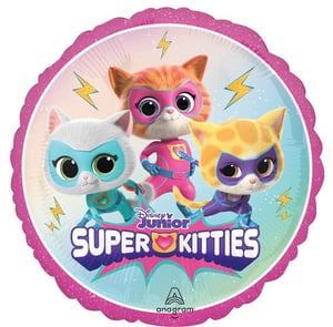 a disney junior super kitties foil balloon