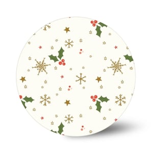 Elevate your festive bakes with our beautiful 12" Enchanted Christmas Printed Round Cake Board. Perfect for showcasing your Christmas cakes, this board features a delightful, classic design that will charm every customer.
Adorned with elegant gold snowflakes, traditional holly and berries, and twinkling stars on a soft cream background, it captures the magic of the season. The intricate pattern adds a touch of sophistication and festive cheer to any creation.
Supplied by Anniversary House, these high-quality boards are designed to impress. Each pack contains 10 boards, making them ideal for bakeries, cafes, and home bakers preparing for the holiday rush. Present your Christmas masterpieces in style!
