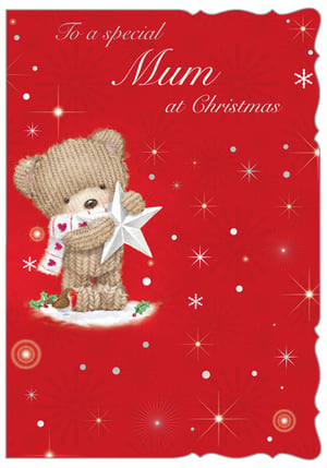 a christmas card that says to a special mum at christmas