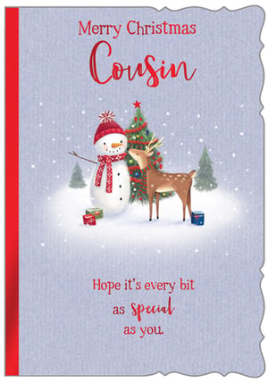 merry christmas cousin hope it 's every bit as special as you
