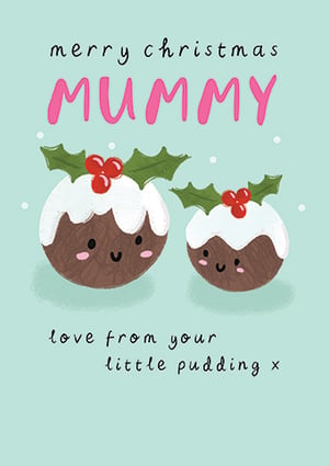 merry christmas mummy love from your little pudding x