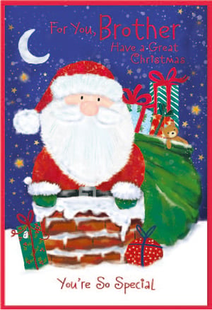 a christmas card that says for you brother have a great christmas