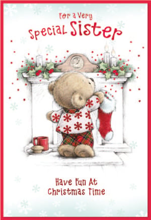 a christmas card for a very special sister