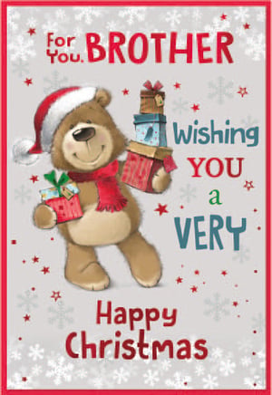a christmas card for a brother wishing you a very happy christmas