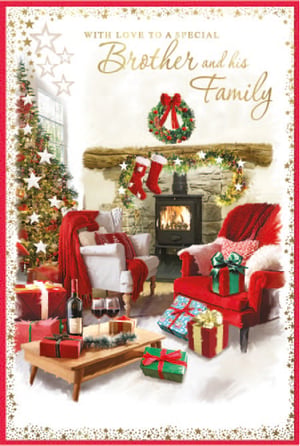 a christmas card for a brother and his family
