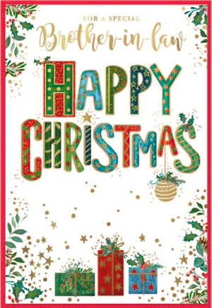 a christmas card for a special brother in law