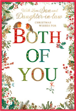 a christmas card for a son and daughter in law both of you
