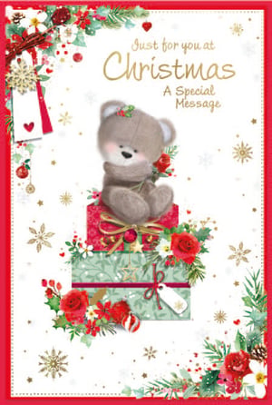 a christmas card that says just for you at christmas