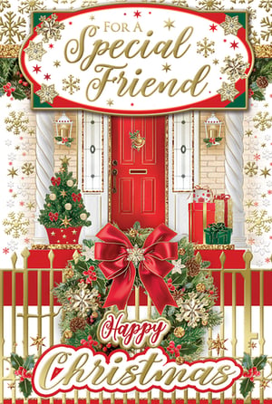 a christmas card wishes a special friend a happy christmas