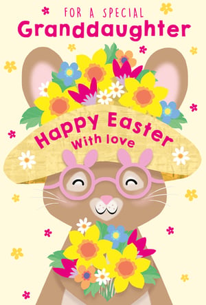a happy easter card for a special granddaughter