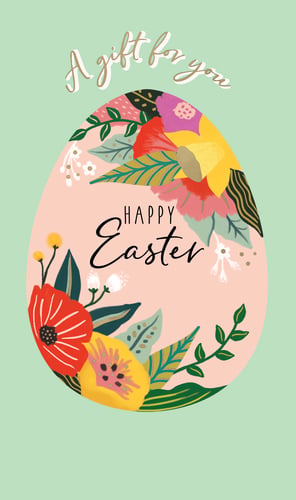 a gift for you happy easter greeting card