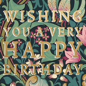 Celebrate special moments with this exquisite 'Open Birthday Female' card from Ling. Featuring a stunning, intricate floral design in rich teal, pink, and gold tones, this card exudes timeless elegance. The bold, gold-foiled lettering beautifully conveys the heartfelt message: 'Wishing You A Very Happy Birthday'. Perfect for any female recipient, its sophisticated aesthetic makes it a truly memorable choice. Each pack contains 6 beautifully crafted cards, ready to delight your customers. A truly lovely way to send warm birthday wishes.