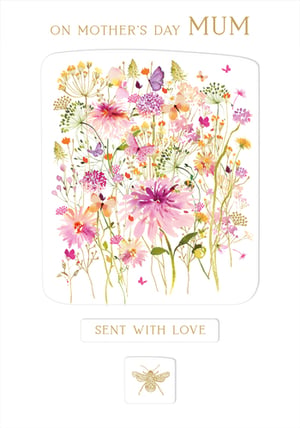 a mother 's day card that says sent with love