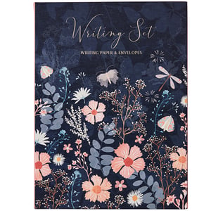 a writing set includes writing paper and envelopes