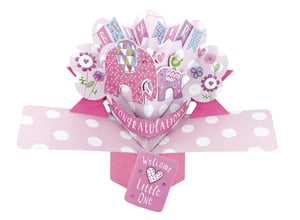 a card that says welcome little one on it