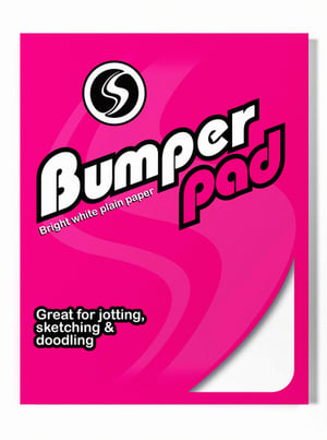 A pink package of bumper value jotter books.