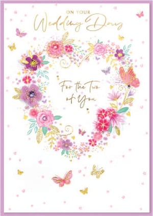 on your wedding day for the two of you greeting card