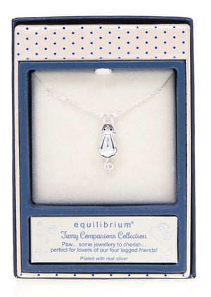 a furry companions collection necklace in a box