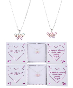 two boxes of equilibrium for girls necklaces