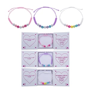 three boxes of bracelets from equilibrium for girls
