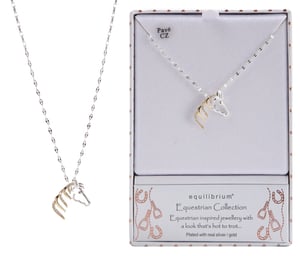 a necklace in a box that says furry companions collection