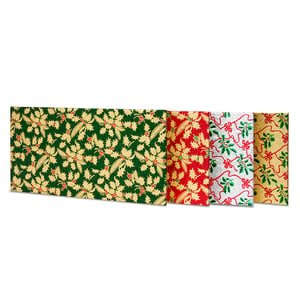 Get ready for the festive season with our delightful 10" x 5" Rectangle Holly Print Yule Log Boards! Perfect for showcasing your delicious yule logs and other seasonal treats, these boards add an instant touch of Christmas magic to any display.
Each pack contains 25 assorted boards, featuring a charming array of traditional holly and festive foliage designs. You'll find classic Christmas colours like rich green, vibrant red, shimmering silver, and elegant gold, all adorned with intricate patterns. These eye-catching designs are sure to impress, making your creations look even more irresistible.
Supplied by Anniversary House, these high-quality boards are designed to elevate your festive offerings and delight your customers. Stock up now and ensure your Christmas bakes are presented beautifully!