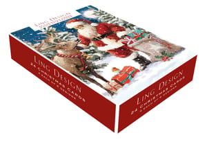 Spread festive cheer this season with our delightful pack of 24 Classic Christmas Cards from Ling Design! Featuring a beautiful, traditional scene of Santa and his reindeer amidst a snowy wonderland, these cards capture the true spirit of Christmas.
Each pack contains 24 high-quality cards, with 4 of each of 6 enchanting designs, ensuring you have the perfect card for everyone on your list. The charming artwork, complete with twinkling snow and festive gifts, will bring a smile to every recipient. Send warm wishes and make this Christmas extra special with these truly classic cards.