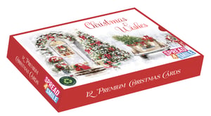 Introduce the exquisite 'A Christmas Visit' Premium Slide Christmas Cards, brought to you by Out of The Blue Studios Ltd. Each beautifully designed box contains 12 landscape cards, all featuring one enchanting scene: a snowy, decorated doorway and a charming vintage vehicle delivering a Christmas tree.
These premium cards are perfect for customers looking to send heartfelt 'Christmas Wishes' this festive season. The packaging proudly states 'FULLY RECYCLED', appealing to environmentally conscious shoppers, and the vibrant 'SPREAD A SMILE' message adds an extra touch of joy.
Stock up easily with our convenient pack size of 6 boxes, ensuring your shelves are ready for the holiday demand. Offer your customers a truly special way to share their festive cheer!