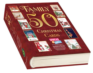 Welcome the festive season with our charming 50 Family Selection Christmas Cards from Out of The Blue Studios. This delightful collection comes beautifully presented in a unique, book-style box, making it an attractive offering for your customers.
Each box contains 50 high-quality Christmas cards, featuring a wonderful variety of 10 distinct designs, with 5 of each included. From traditional snowy scenes and adorable animals to cheerful Santas and festive ornaments, there's a perfect card for every recipient.
Beyond their beautiful aesthetics, these cards carry a heartwarming message: Out of The Blue Studios proudly supports Spread a Smile, helping to bring joy and laughter to seriously ill children. Stock up with our convenient 1x6 pack size and offer your customers a truly special way to send their seasonal greetings.