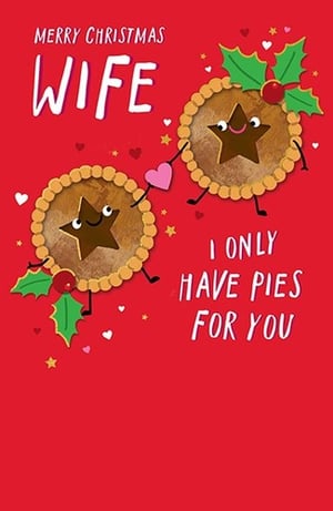 Send your wonderful wife a truly sweet message this Christmas with this adorable card from Paper Rose. Featuring two charming mince pie characters holding hands, complete with festive holly and a loving heart, it's sure to bring a smile to her face. The playful pun, "I ONLY HAVE PIES FOR YOU," adds a touch of humour to the heartfelt "MERRY CHRISTMAS WIFE" message. This delightful card is perfect for showing your love and appreciation during the festive season. Available in a convenient pack of 6.