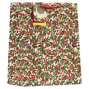 Present your Christmas gifts beautifully with our Large Holly Gift Bag. This festive bag showcases a delightful design of red berries and green leaves, evoking classic holiday cheer. It features strong red handles for easy carrying.
An added bonus: this gift bag is eco-friendly, crafted from recycled materials, allowing for a more sustainable celebration. It's an excellent choice for a variety of Christmas presents. Stock up for the season with our convenient pack of 6 bags, brought to you by Partisan Products Ltd.