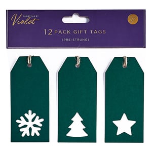 a package of christmas by violet 12 pack gift tags