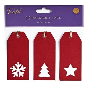 a package of christmas by violet 12 pack gift tags