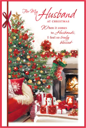Show your customers how to express their love this Christmas with this beautiful 'Husband' Christmas card from Simon Elvin. Featuring a wonderfully festive scene, complete with a sparkling Christmas tree, cosy fireplace, and an abundance of gifts, it perfectly captures the spirit of the season. The heartfelt message inside reads: "For My Husband AT CHRISTMAS When it comes to Husbands, I feel so truly blessed-". This card offers a warm and loving way for customers to celebrate their husband. Stock up on these popular cards, available in a convenient pack of six, and help your customers share their appreciation.