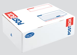 Streamline your business's shipping with our Large Mail Box, perfectly sized at 450 x 350 x 160mm. These robust white boxes, from trusted County Stationery, are designed for efficiency and professionalism. Featuring bold "POSTBOX" branding in red and blue, each box includes clear, pre-printed sections for recipient addresses and sender details, ensuring all necessary information is easily visible. A helpful reminder to fill in your sender details and take care when cutting any sealing tape